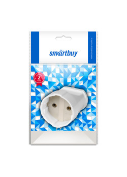Штепсельное гнездо Smartbuy, без заземления белое 10А 250В (SBE-10-S02-w)
